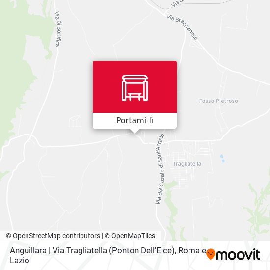 Mappa Anguillara | Via Tragliatella (Ponton Dell'Elce)
