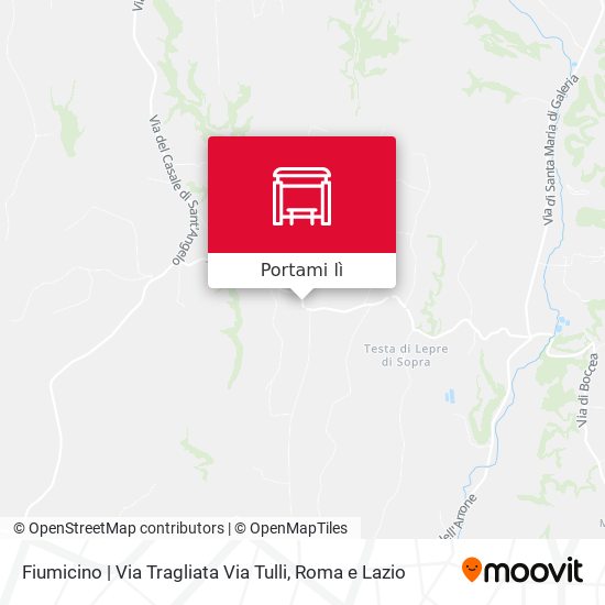 Mappa Fiumicino | Via Tragliata Via Tulli