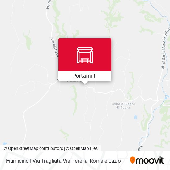 Mappa Fiumicino | Via Tragliata Via Perella