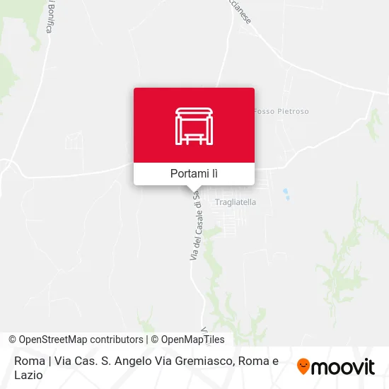 Mappa Roma | Via Cas. S. Angelo Via Gremiasco