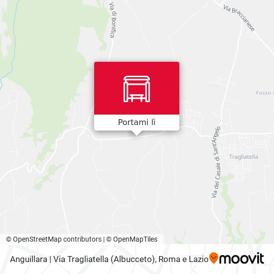 Mappa Anguillara | Via Tragliatella (Albucceto)
