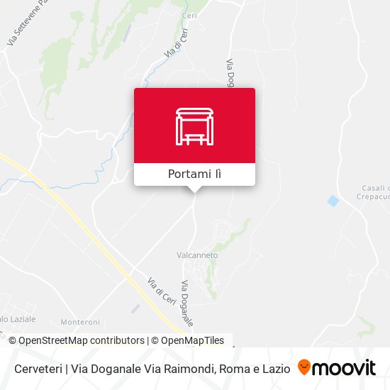 Mappa Cerveteri | Via Doganale Via Raimondi