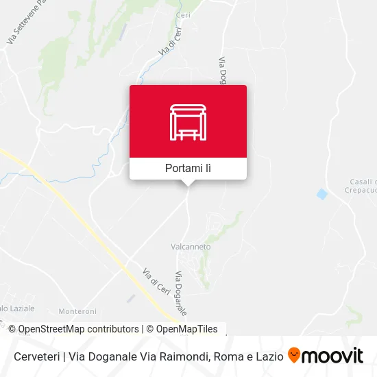 Mappa Cerveteri | Via Doganale Via Raimondi