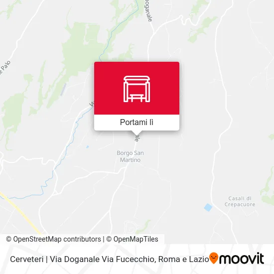 Mappa Cerveteri | Via Doganale Via Fucecchio