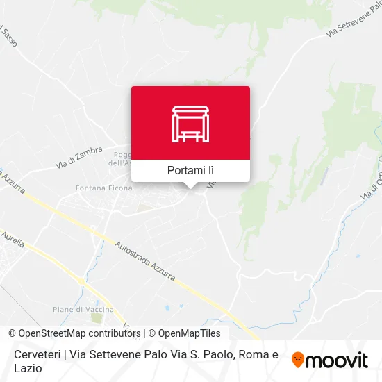 Mappa Cerveteri | Via Settevene Palo Via S. Paolo