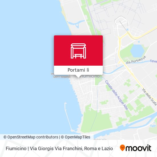 Mappa Fiumicino | Via Giorgis Via Franchini