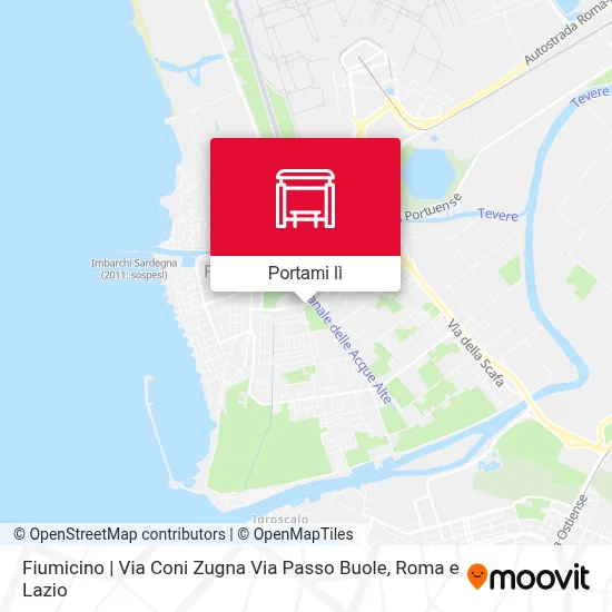 Mappa Fiumicino | Via Coni Zugna Via Passo Buole