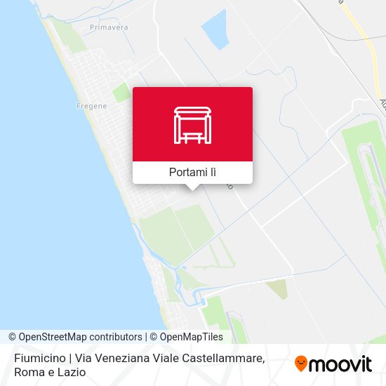 Mappa Fiumicino | Via Veneziana Viale Castellammare