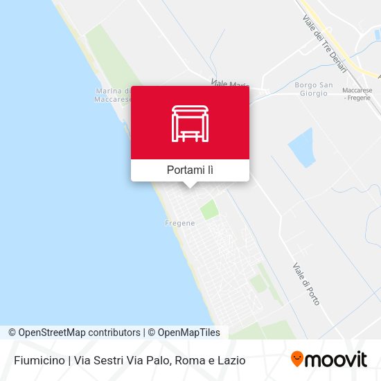 Mappa Fiumicino | Via Sestri Via Palo