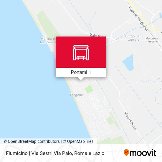 Mappa Fiumicino | Via Sestri Via Palo