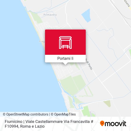 Mappa Fiumicino | Viale Castellammare Via Francavilla # F10994