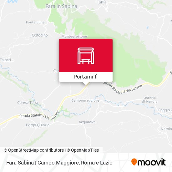 Mappa Fara Sabina | Campo Maggiore