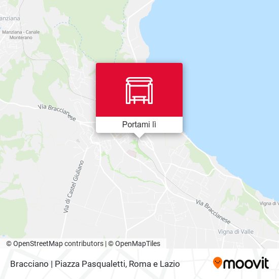 Mappa Bracciano | Piazza Pasqualetti