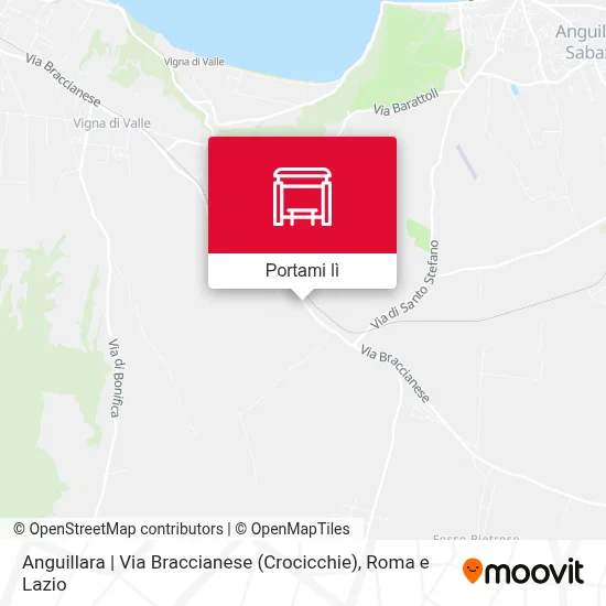 Mappa Anguillara | Via Braccianese (Crocicchie)