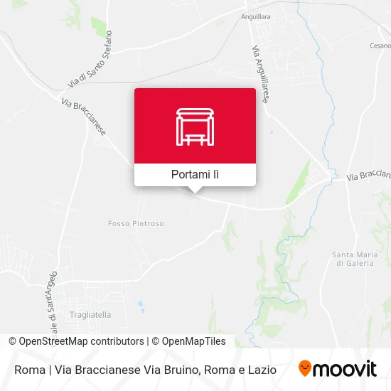 Mappa Roma | Via Braccianese Via Bruino