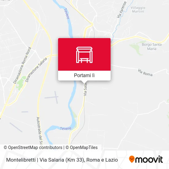 Mappa Montelibretti | Via Salaria (Km 33)