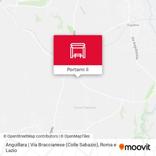 Mappa Anguillara | Via Braccianese (Colle Sabazio)