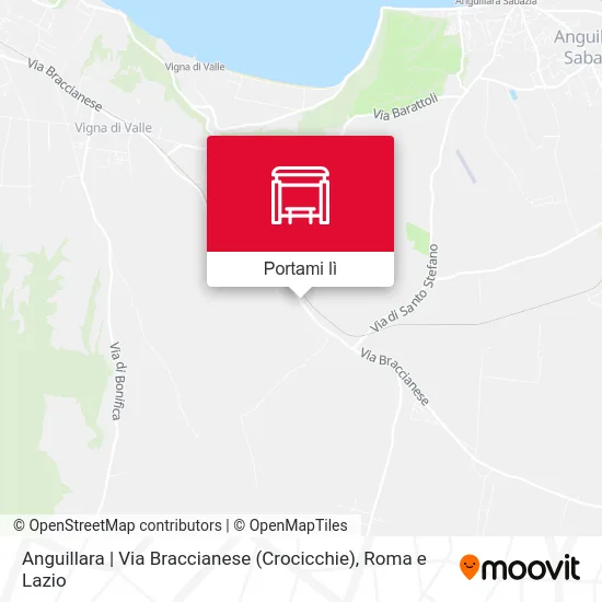 Mappa Anguillara | Via Braccianese (Crocicchie)