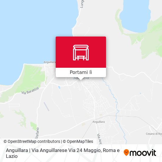Mappa Anguillara | Via Anguillarese Via 24 Maggio