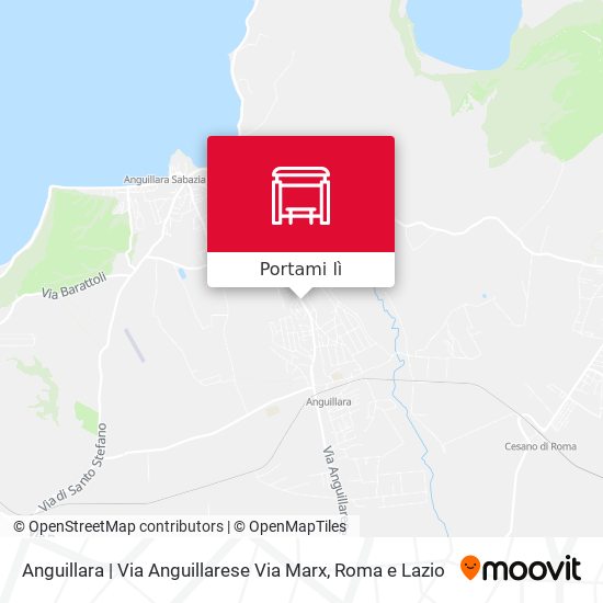 Mappa Anguillara | Via Anguillarese Via Marx