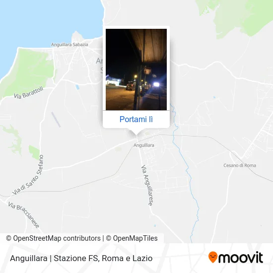 Mappa Anguillara | Stazione FS