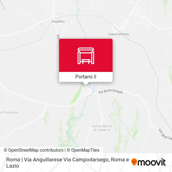 Mappa Roma | Via Anguillarese Via Campodarsego