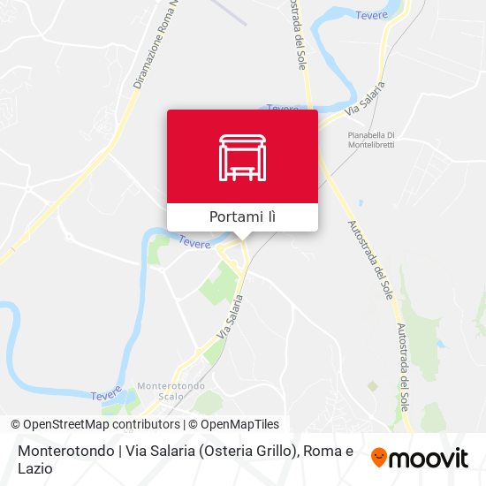 Mappa Monterotondo | Via Salaria (Osteria Grillo)