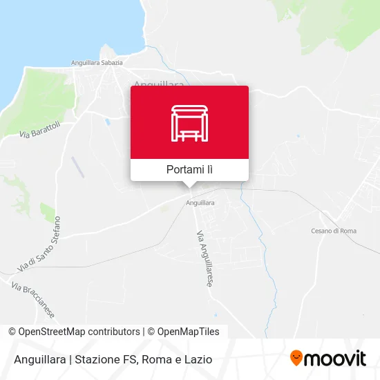 Mappa Anguillara | Stazione FS
