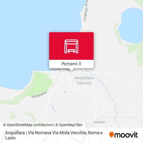 Mappa Anguillara | Via Romana Via Mola Vecchia