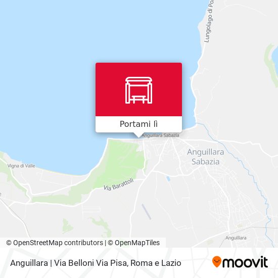 Mappa Anguillara | Via Belloni Via Pisa