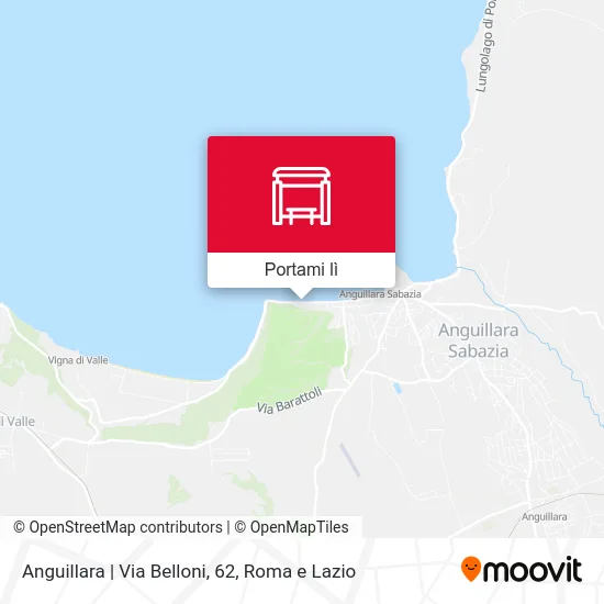 Mappa Anguillara | Via Belloni, 62
