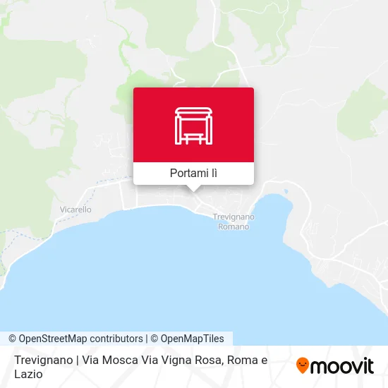 Mappa Trevignano | Via Mosca Via Vigna Rosa