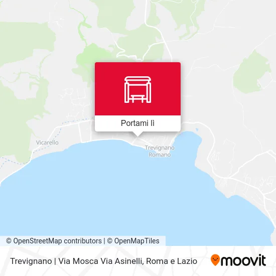 Mappa Trevignano | Via Mosca Via Asinelli