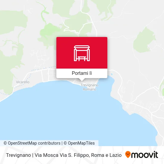 Mappa Trevignano | Via Mosca Via S. Filippo
