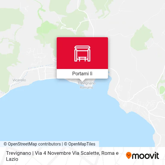 Mappa Trevignano | Via 4 Novembre Via Scalette