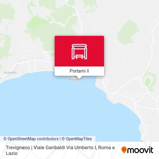 Mappa Trevignano | Viale Garibaldi Via Umberto I
