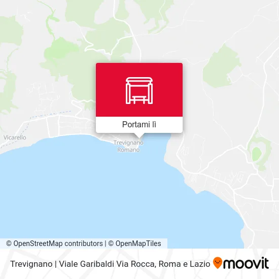 Mappa Trevignano | Viale Garibaldi Via Rocca
