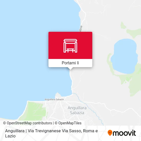 Mappa Anguillara | Via Trevignanese Via Sasso