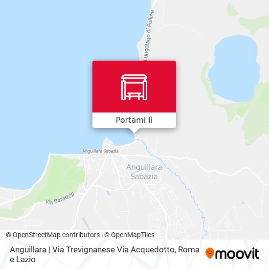 Mappa Anguillara | Via Trevignanese Via Acquedotto