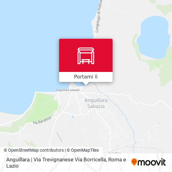 Mappa Anguillara | Via Trevignanese Via Borricella