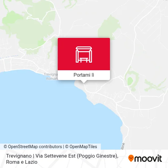 Mappa Trevignano | Via Settevene Est (Poggio Ginestre)
