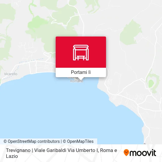 Mappa Trevignano | Viale Garibaldi Via Umberto I