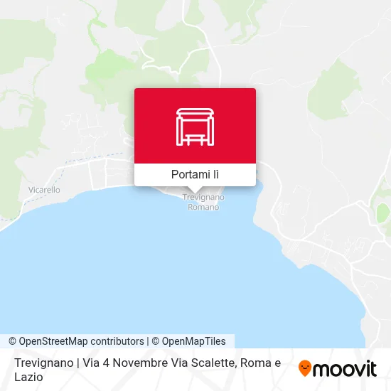 Mappa Trevignano | Via 4 Novembre Via Scalette