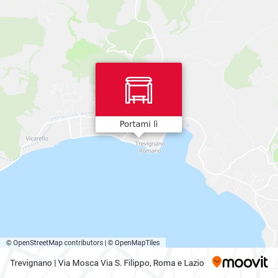 Mappa Trevignano | Via Mosca Via S. Filippo