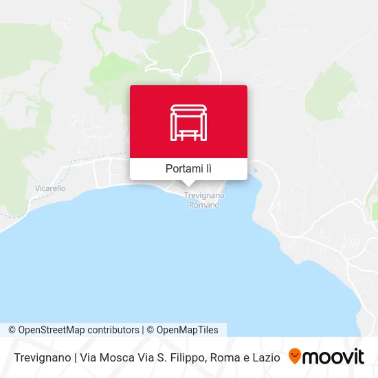 Mappa Trevignano | Via Mosca Via S. Filippo