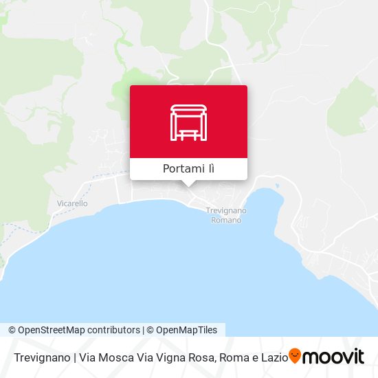 Mappa Trevignano | Via Mosca Via Vigna Rosa