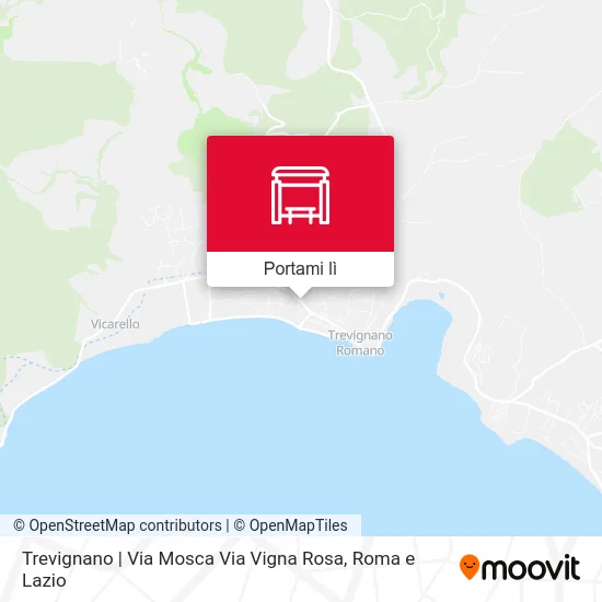 Mappa Trevignano | Via Mosca Via Vigna Rosa