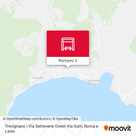 Mappa Trevignano | Via Settevene Ovest Via Sutri
