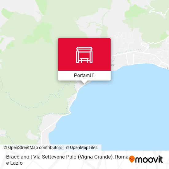 Mappa Bracciano | Via Settevene Palo (Vigna Grande)