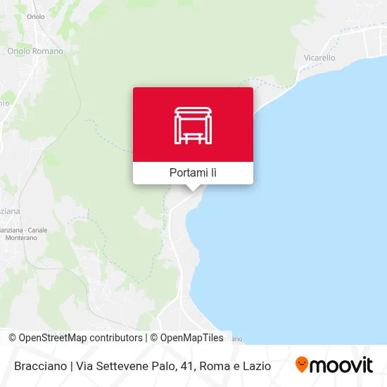 Mappa Bracciano | Via Settevene Palo, 41